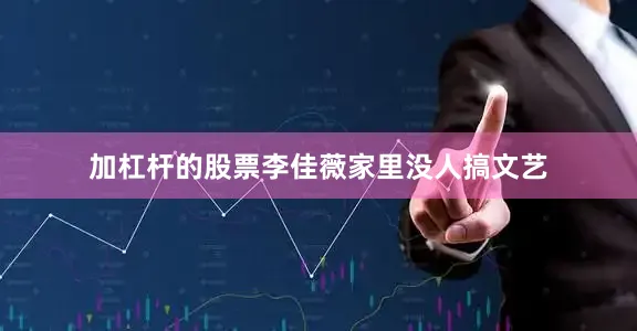 加杠杆的股票李佳薇家里没人搞文艺