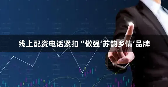 线上配资电话紧扣“做强‘苏韵乡情’品牌